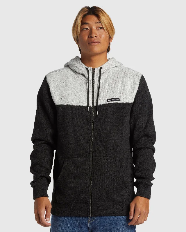 Mens Keller Block Zip-Up Hoodie