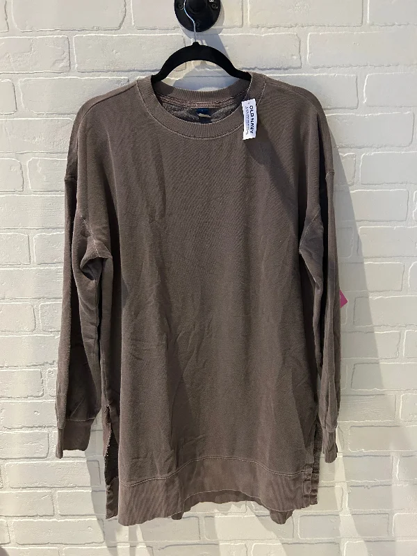 Special Offer Athletic Sweatshirt Crewneck By Old Navy In Brown, Size: M