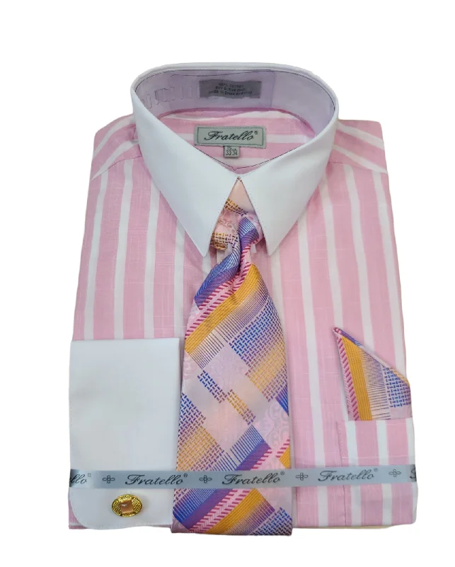 Extra Discount Fratello Pinstripe Dress Shirt