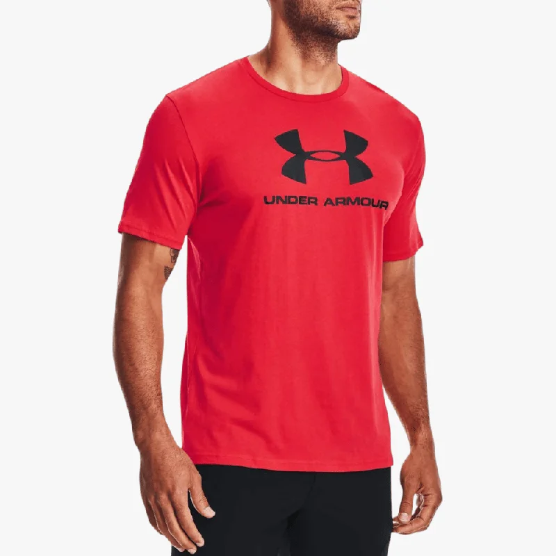 Under Armour Mens Sportstyle Logo Short Sleeve Tee 601 Red