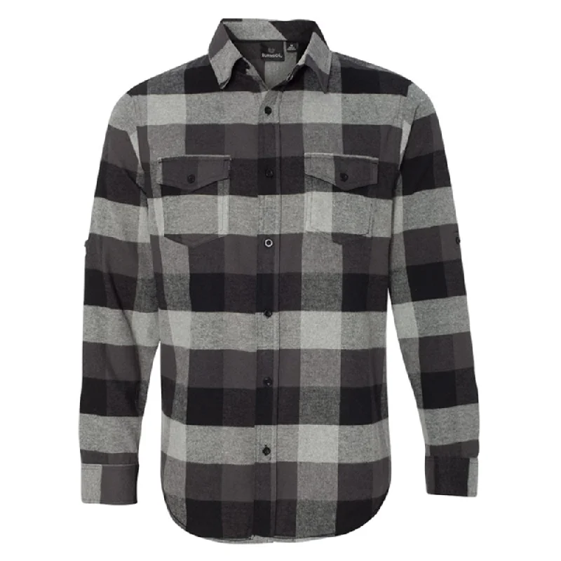Savings Soar This Weekend Burnside Yarn-Dyed Long Sleeve Flannel Shirt
