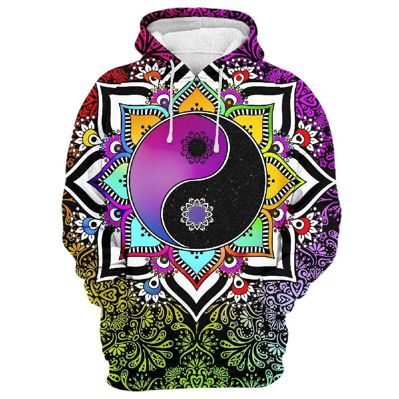 Price Drop Purple Yin Yang Hoodie