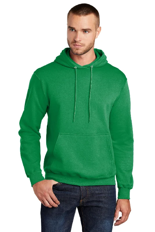 Limited Edition Port & Company Mens Core Pill Resistant Fleece Hooded Sweatshirt Hoodie w/ Pouch Pocket - Kelly Green Limited Edition Port & Company Mens Core Pill Resistant Fleece Hooded Sweatshirt Hoodie w/ Pouch Pocket - Kelly Green