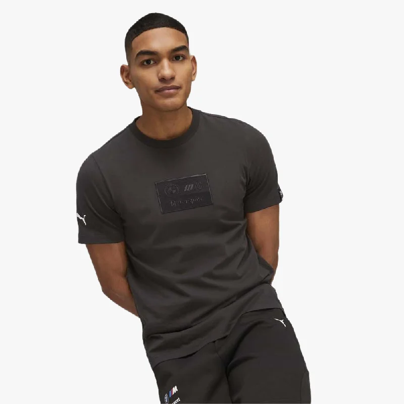 Factory Direct Sale Puma Mens Bmw Mms Logo + Short Sleeve Tee Black
