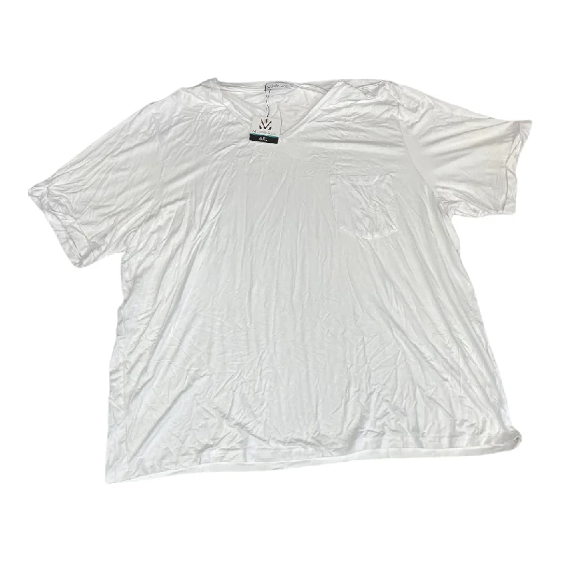 Special Offer Top Short Sleeve By Cmc In White, Size: 4x
