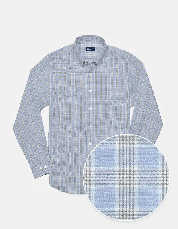 Huge Discounts Powder Blue Glen Plaid