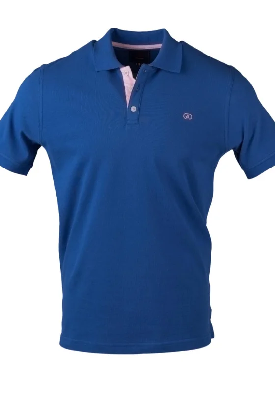 Now or Never Andre Alex Short Sleeve Polo Shirt, Cobalt