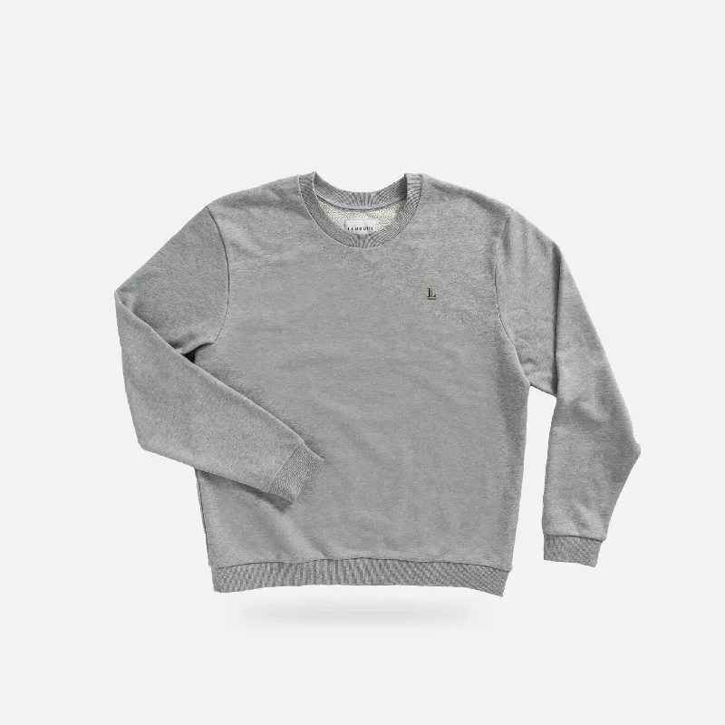 The Heather Grey Ledbury Crew Neck Sweatshirt