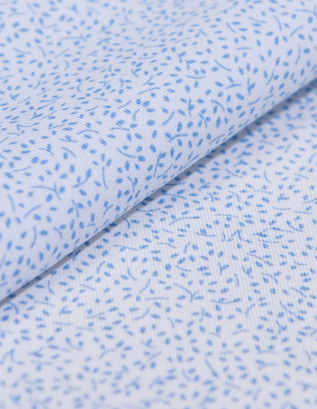Midnight Madness Performance Twill - Maya Blue Floral Print