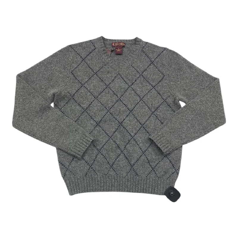 Markdown Sale Sweater By Brooks Brothers In Grey, Size: L