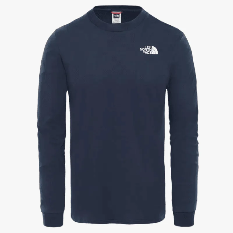 The North Face Mens Simple Dome Long Sleeve Tee Summit Navy