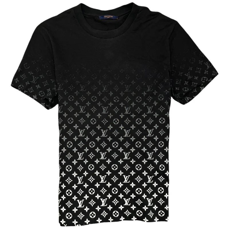 Daily Deals Men's Gradient Monogram T-Shirt Black Size XXL