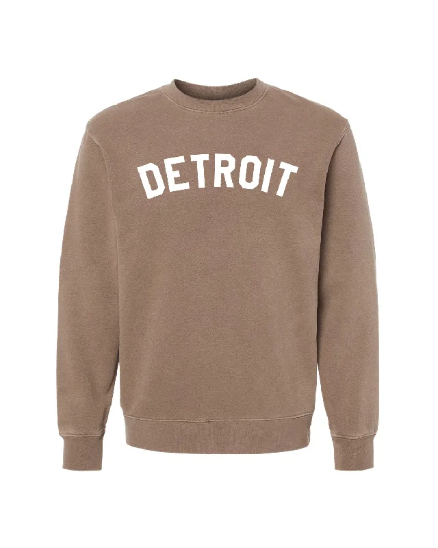 Ink Detroit - Pigment-Dyed Crewneck Sweatshirt - Clay