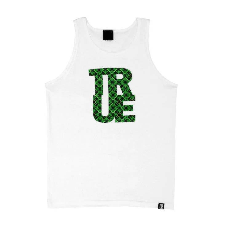 Price Drop Mens True Argyle THC Tank Top White