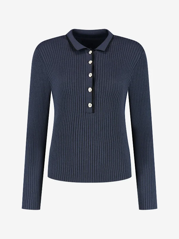 Stock Clearance Dinala top dark navy