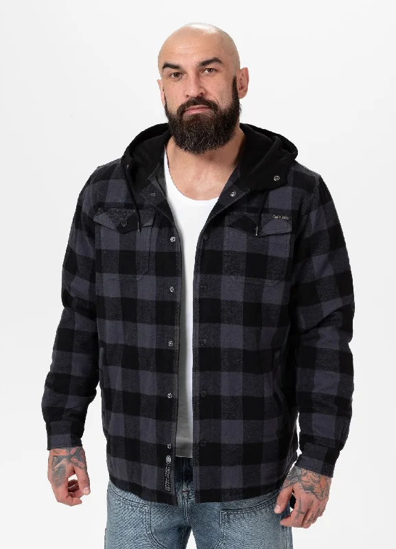 Hooded Padded Flannel Shirt Pioneer