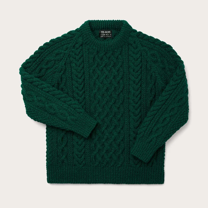 Weekend Deals to Brighten Your Day WOOL FISHERMAN'S SWEATER