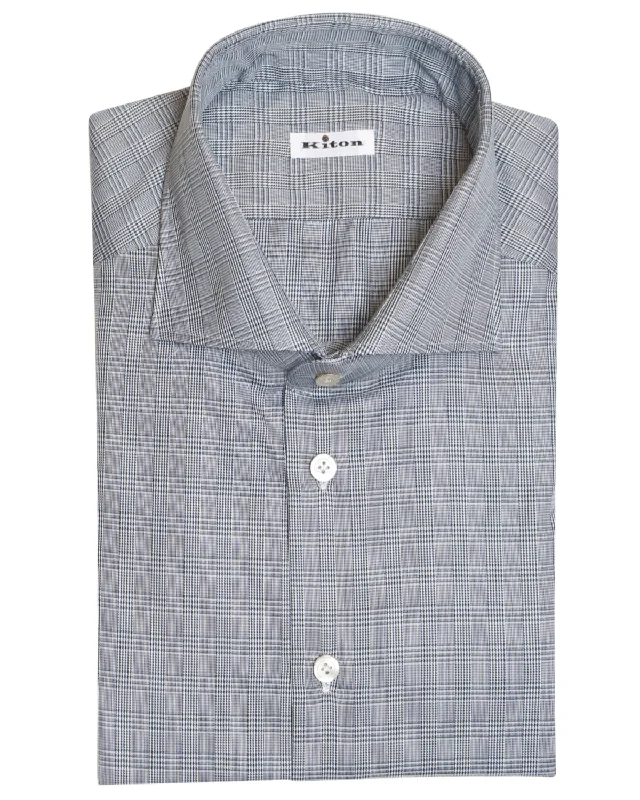 Pay Less Green and Ivory Mini Check Sportshirt
