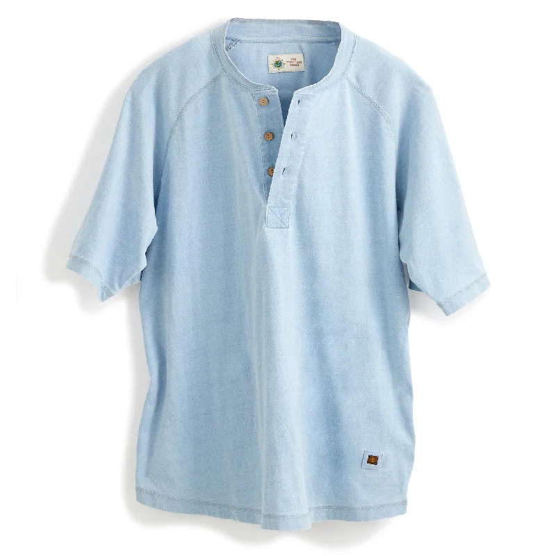 Oarsman Short-Sleeve Indigo Henley