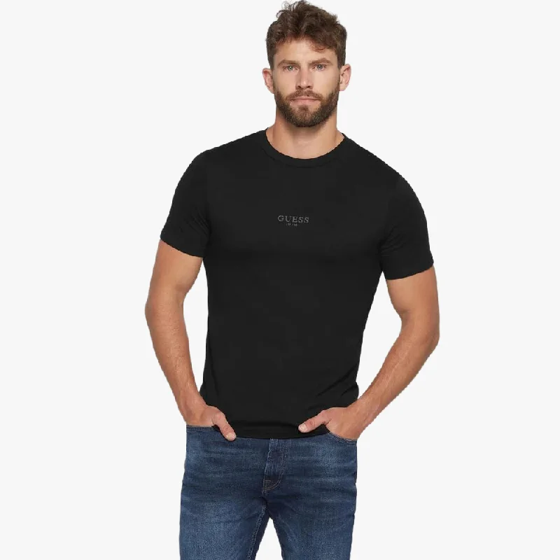 Guess Mens Aidy Short Sleeve Tee Black