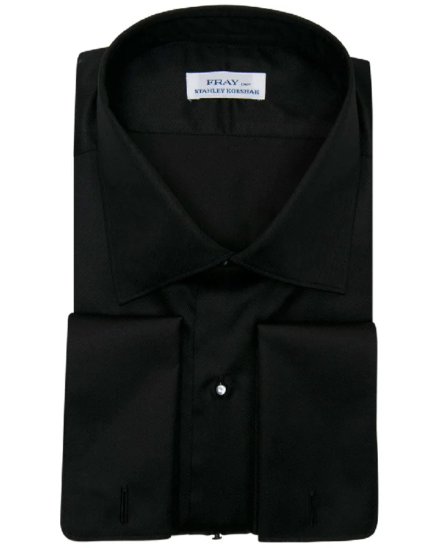 Super Bargain Black Tight Diamond Formal Dress Shirt
