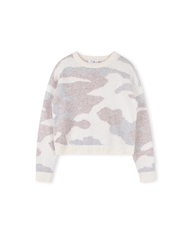 Weekend Savings Fiesta Textured Knit Crew Neck