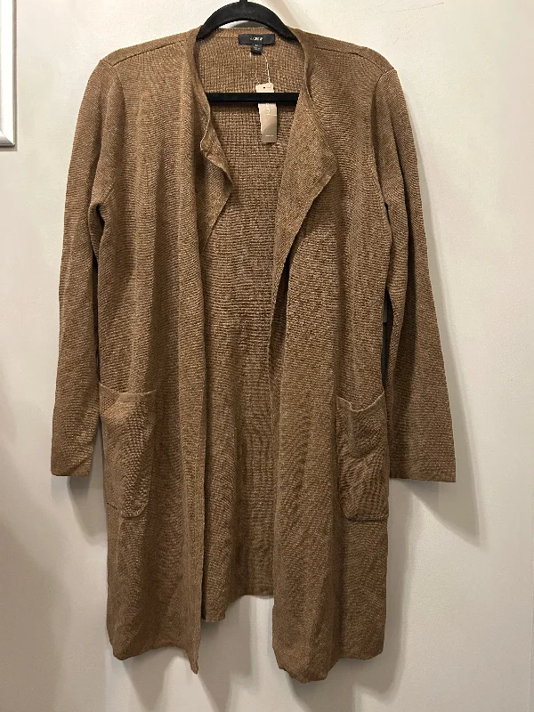 Weekend Savings Delight Sweater Cardigan By J. Crew In Brown, Size: M