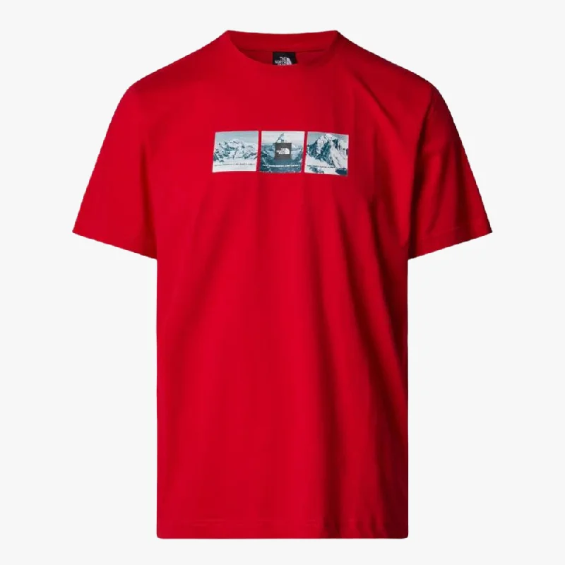 The North Face Mens Expedition System Graphic Short Sleeve Tee Red