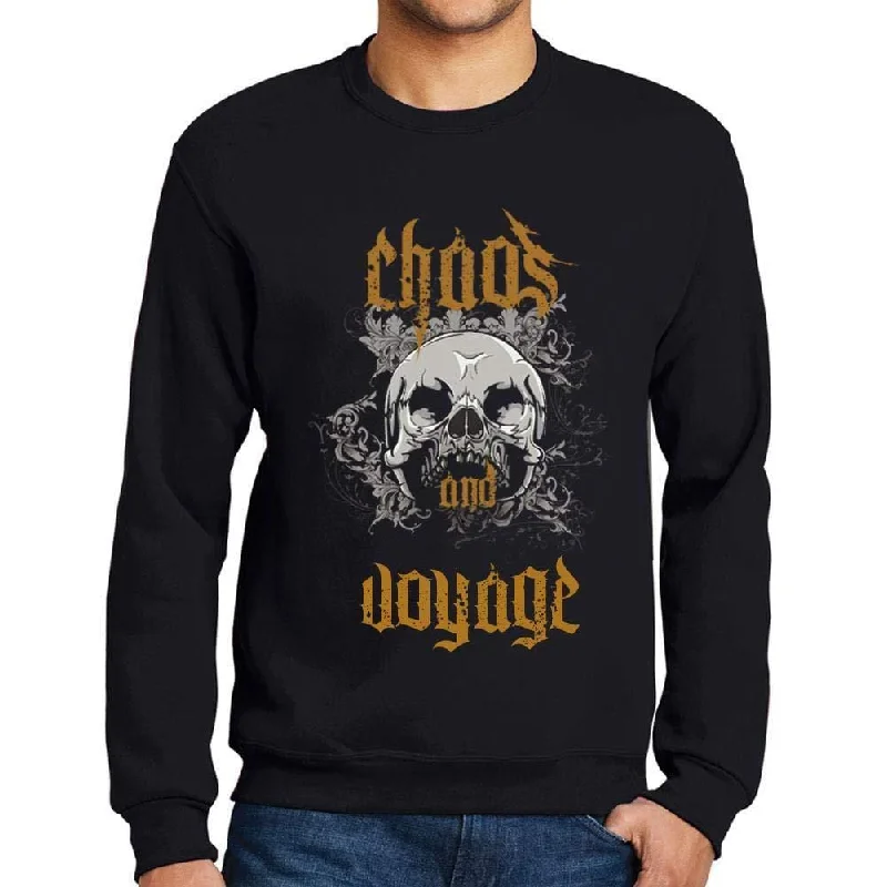 Price Slash Ultrabasic - Homme Imprimé Graphique Sweat-Shirt Chaos and Voyage Noir Profond Price Slash Ultrabasic - Homme Imprimé Graphique Sweat-Shirt Chaos and Voyage Noir Profond