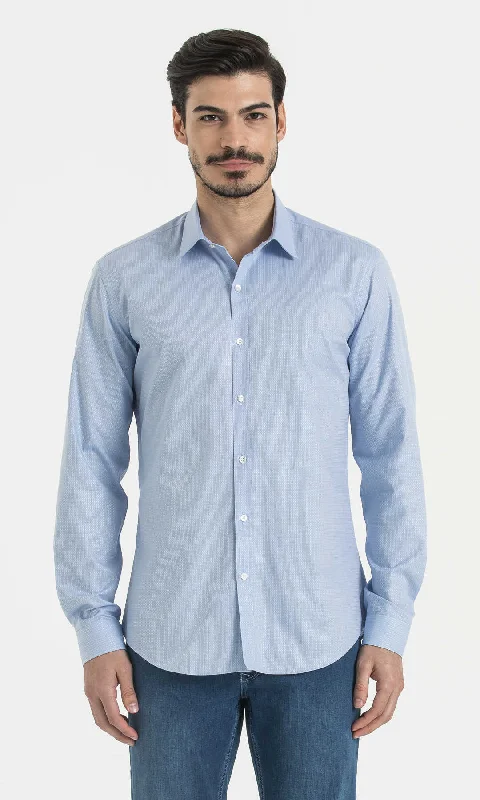 Weekend Deals That Please Slim Fit Long Sleeve Patterned Cotton Dress Shirt, Blue D.10 Weekend Deals That Please Slim Fit Long Sleeve Patterned Cotton Dress Shirt, Blue D.10