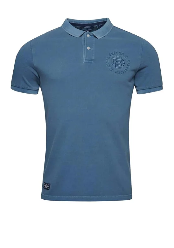 Superdry Vintage Superstate Polo Shirt, Heraldic Blue