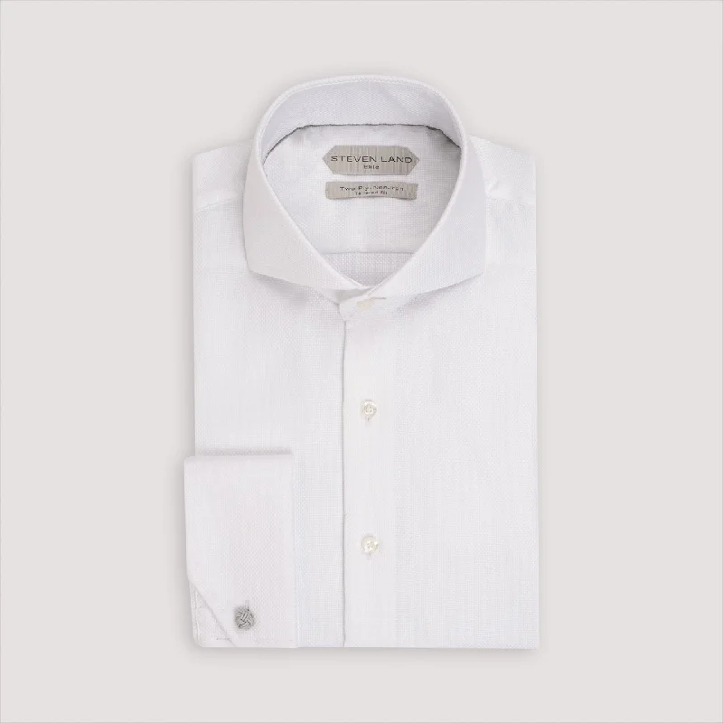 Weekend Specials to Snag The Augustus Dress Shirt | Cutaway Collar | Angled French Cuff | 100% Cotton | White Weekend Specials to Snag The Augustus Dress Shirt | Cutaway Collar | Angled French Cuff | 100% Cotton | White