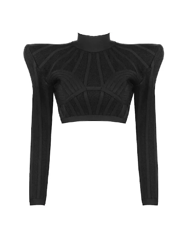 Weekend Discounts to Indulge In Bandage Big Shoulder Crop Top