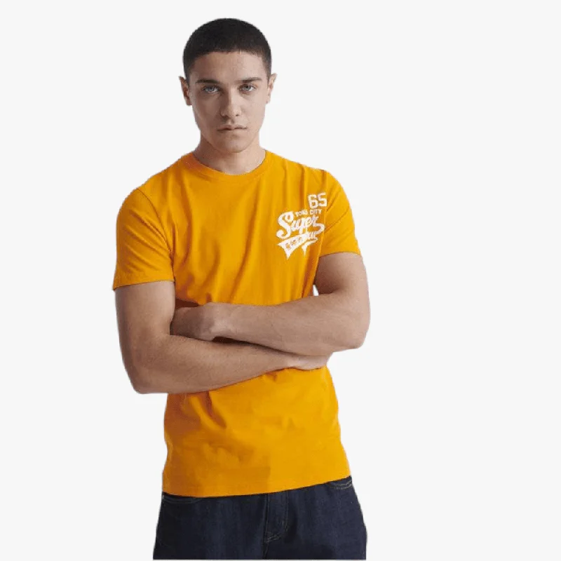 Super Sale Superdry Mens Classic Script Short Sleeve Tee Marigold