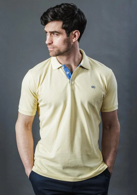Price Cut Andre Alex Short Sleeve Polo Shirt, Yellow