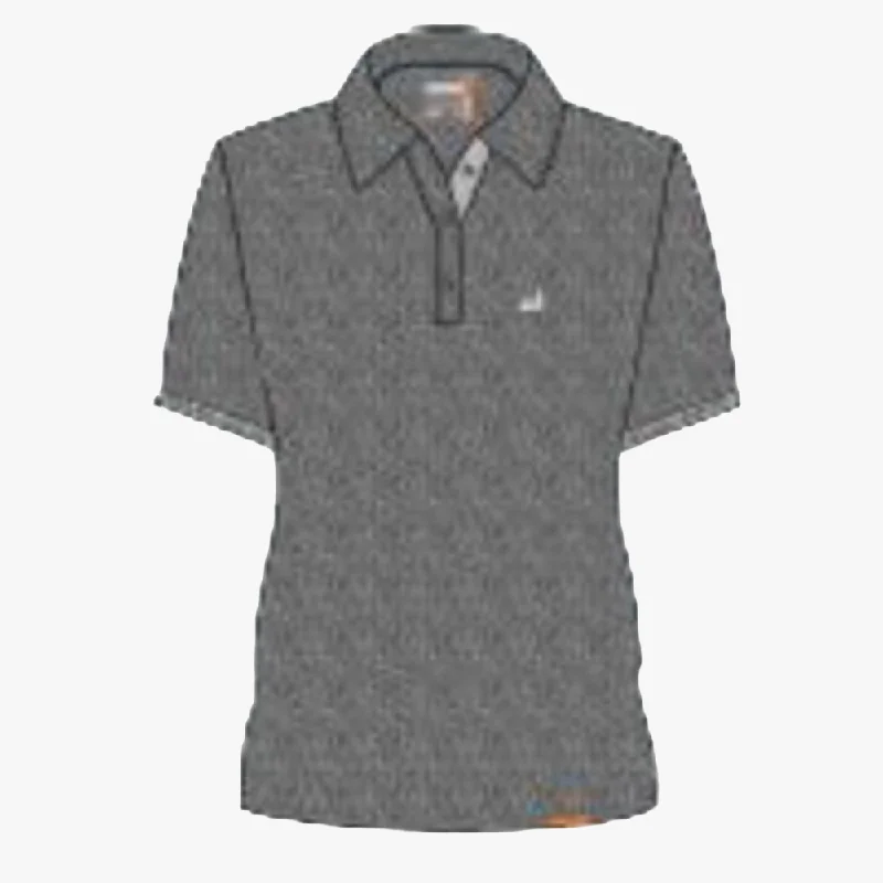 Closeout Kakiebos Mens Classic Fit Short Sleeve Golfer Charcoal Mel
