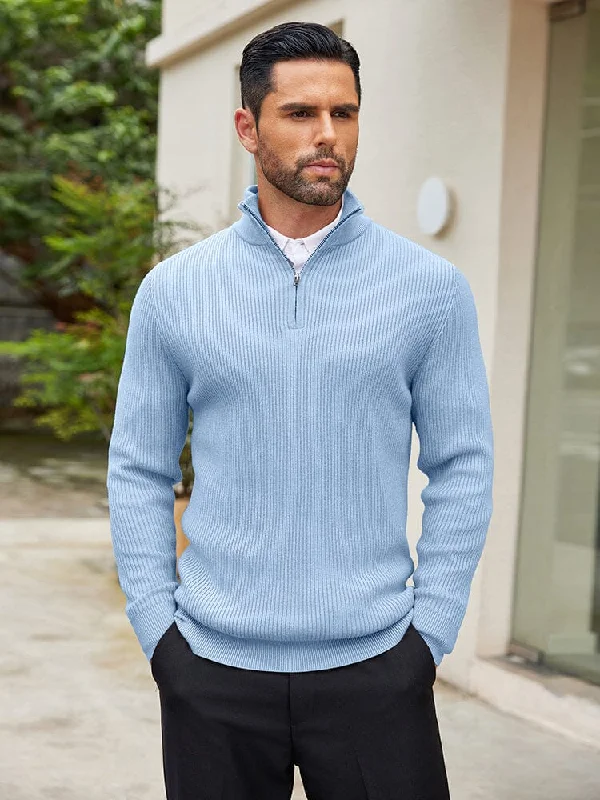 Timeless Stand Collar Knit Sweater (US Only)