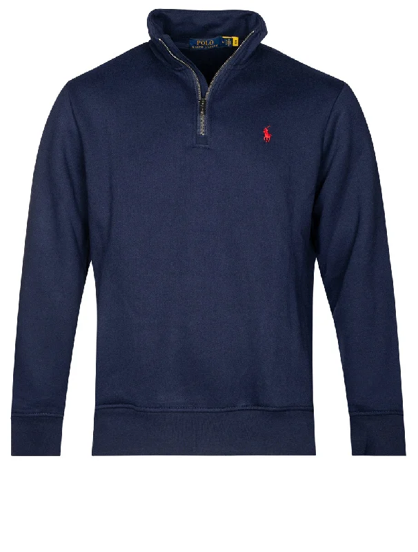 Bonus Savings Fleece-Sweatshirt mit halbem Reißverschluss und langem Arm, Cruise Navy