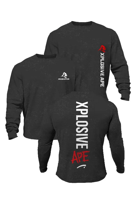 Quick Sale XAPE Originals & Graffiti Acid Wash Sweatshirts Combo - Black