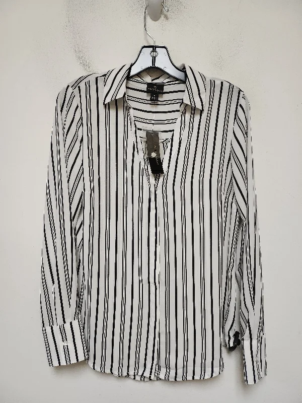 Top Pick Top Long Sleeve By Worthington In Striped Pattern, Size: S