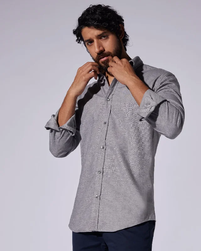 Sale Event Japanese Brushed Twill Shirt - Grey