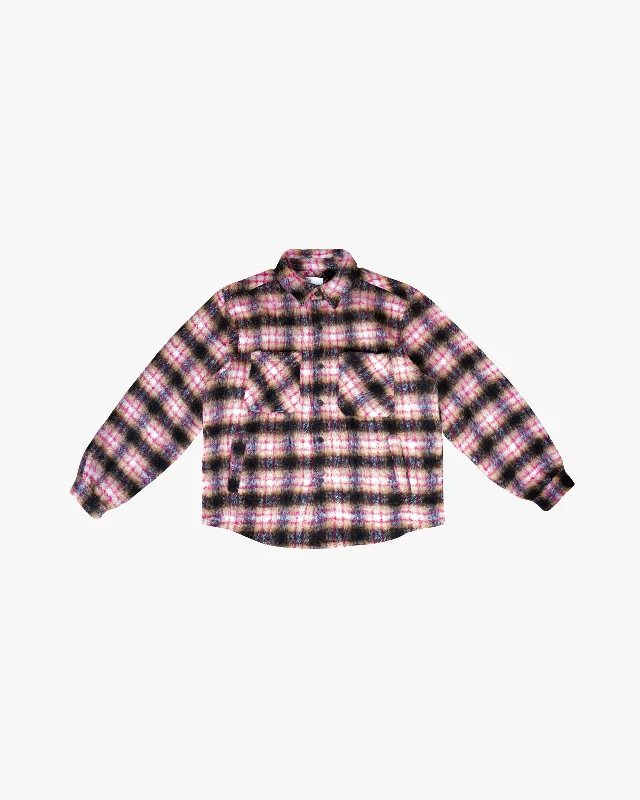 EPTM SIDE SLIT FLANNEL- PINK