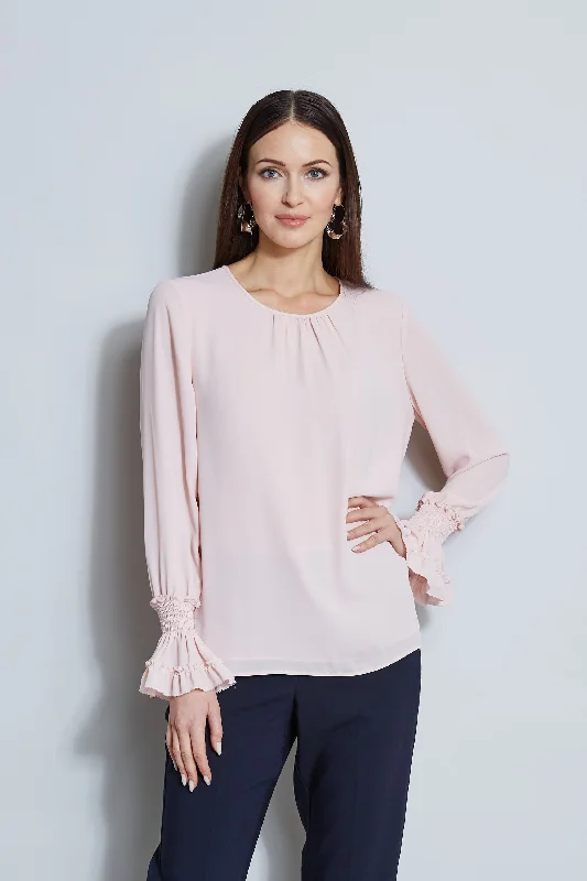 Weekend Savings Extravaganza T-Tahari Ruffle Cuff Shirt