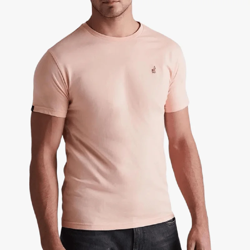 Polo Mens Lucas Crew Neck Short Sleeve Tee Pink