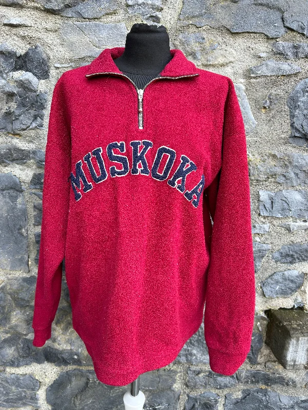 Today Only 90s Muskoka maroon fleece S/M