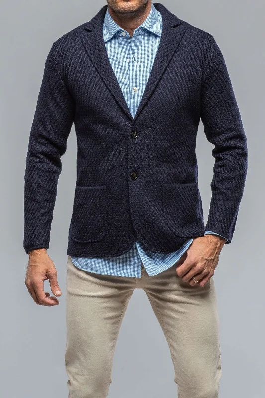 Luca Sweater Jacket In Navy