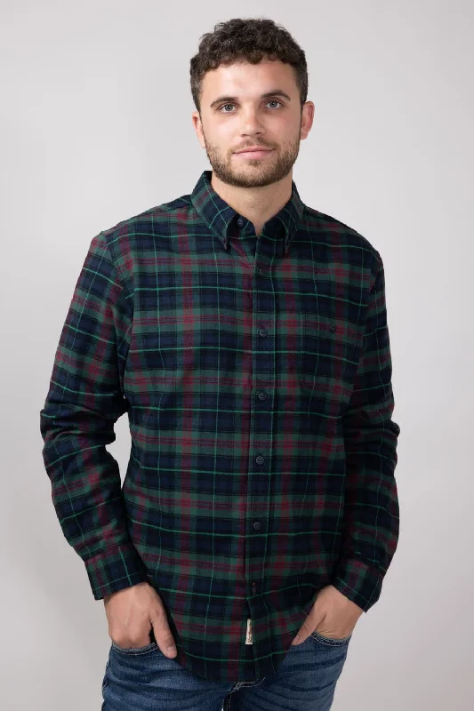 Weatherproof Vintage Brushed Flannel Shirt for Men in Sycamore Green | F2485217-SYCAMOREGREEN