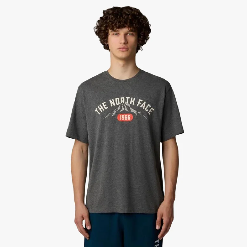 The North Face Mens Varsity Graphic Short Sleeve Tee Med Grey Heather