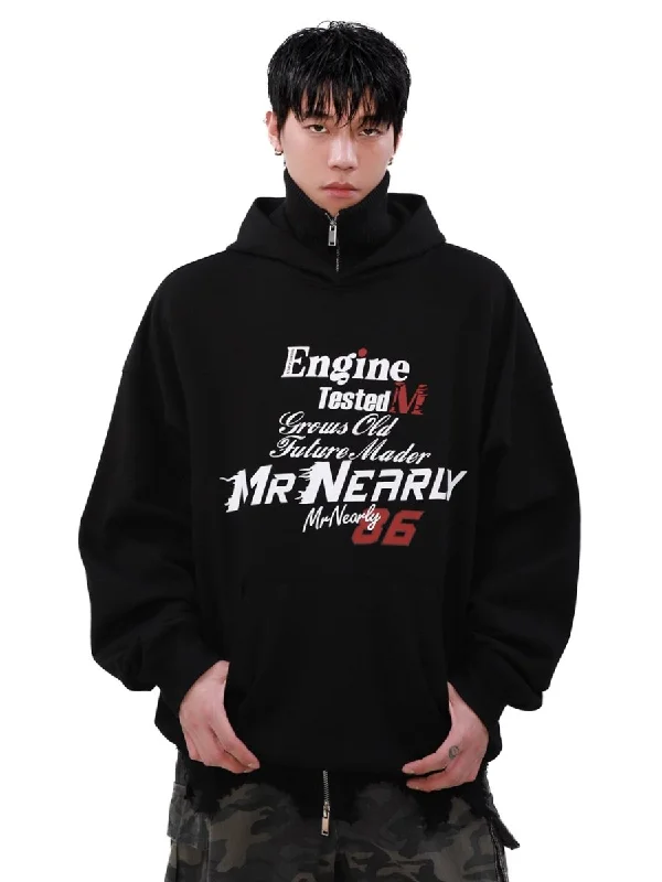 [MRNEARLY] heavy letters hooded na1507