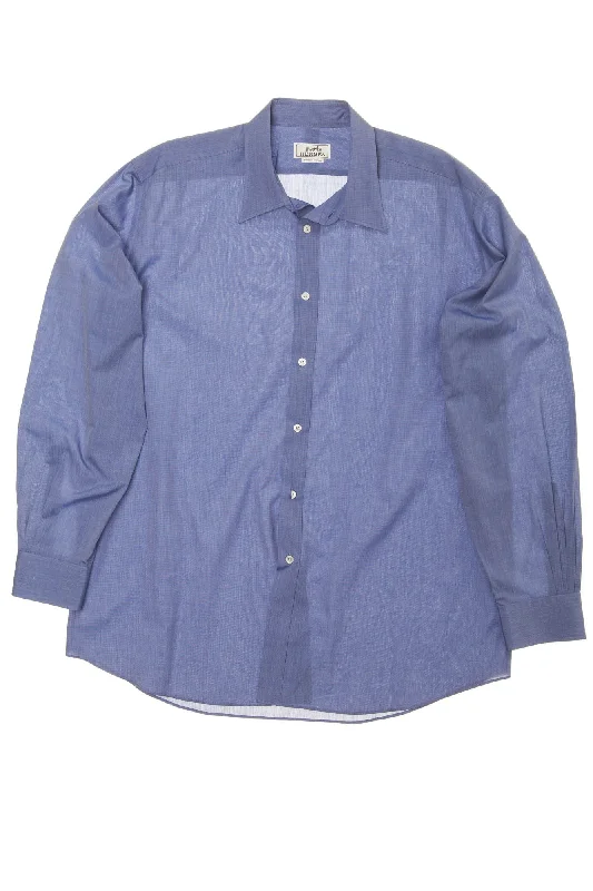 Early Access Hermes - Blue Men's Dress Shirt - IT 40